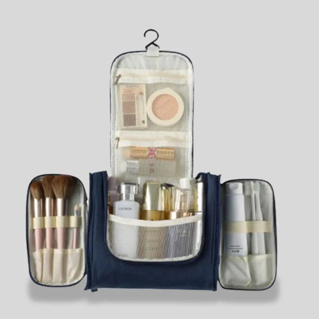 Grande Trousse de Toilette à Suspendre | Vanity Tailor Bleu marine