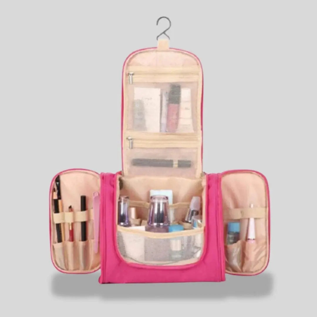 Grande Trousse de Toilette à Suspendre | Vanity Tailor Rose