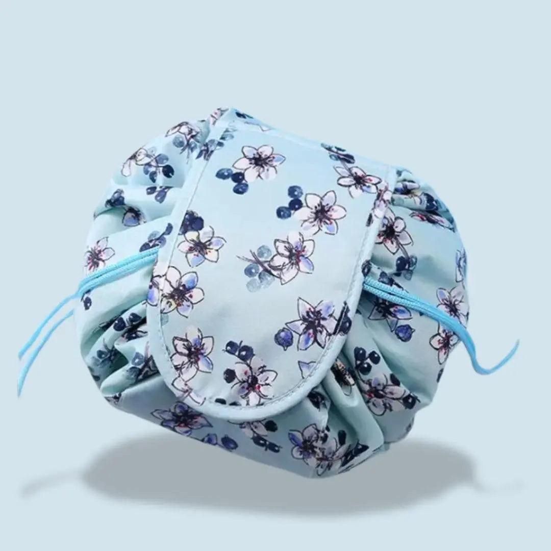 Sac À Maquillage Magique | Vanity Tailor Fleurs bleu