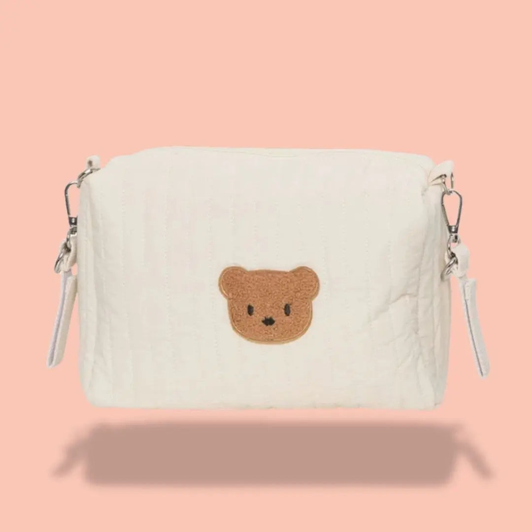 Trousse De Toilette Pour Bébé De Voyage | Vanity Tailor Ourson Marron