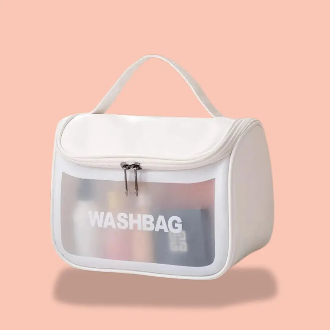 Trousse De Toilette Waterproof Transparente | Vanity Tailor Coquille blanc