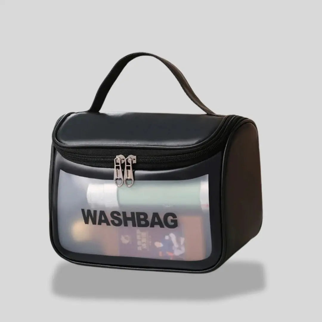 Trousse De Toilette Waterproof Transparente | Vanity Tailor Coquille noir