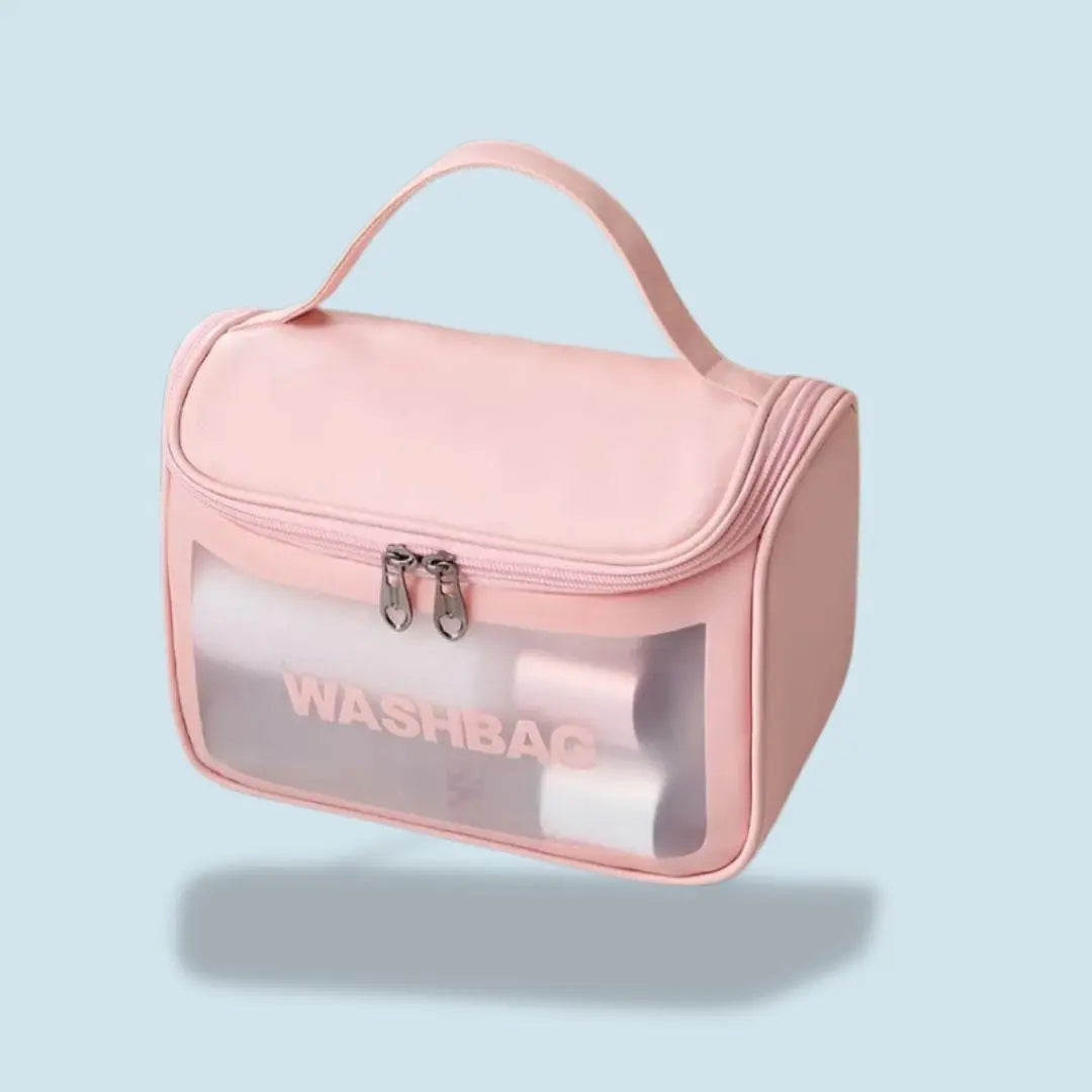 Trousse De Toilette Waterproof Transparente | Vanity Tailor Coquille rose