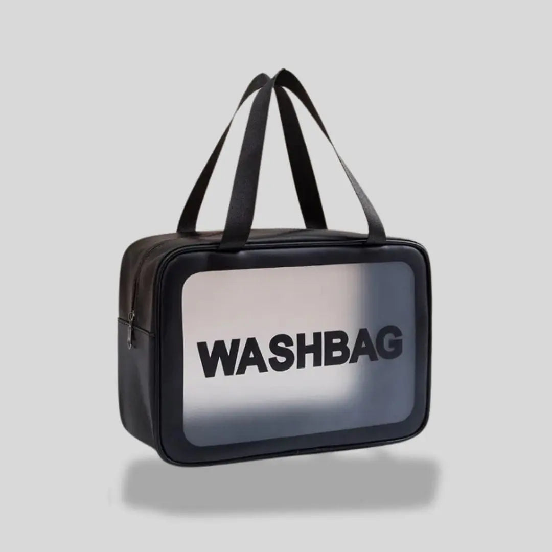 Trousse De Toilette Waterproof Transparente | Vanity Tailor Double noir (L)