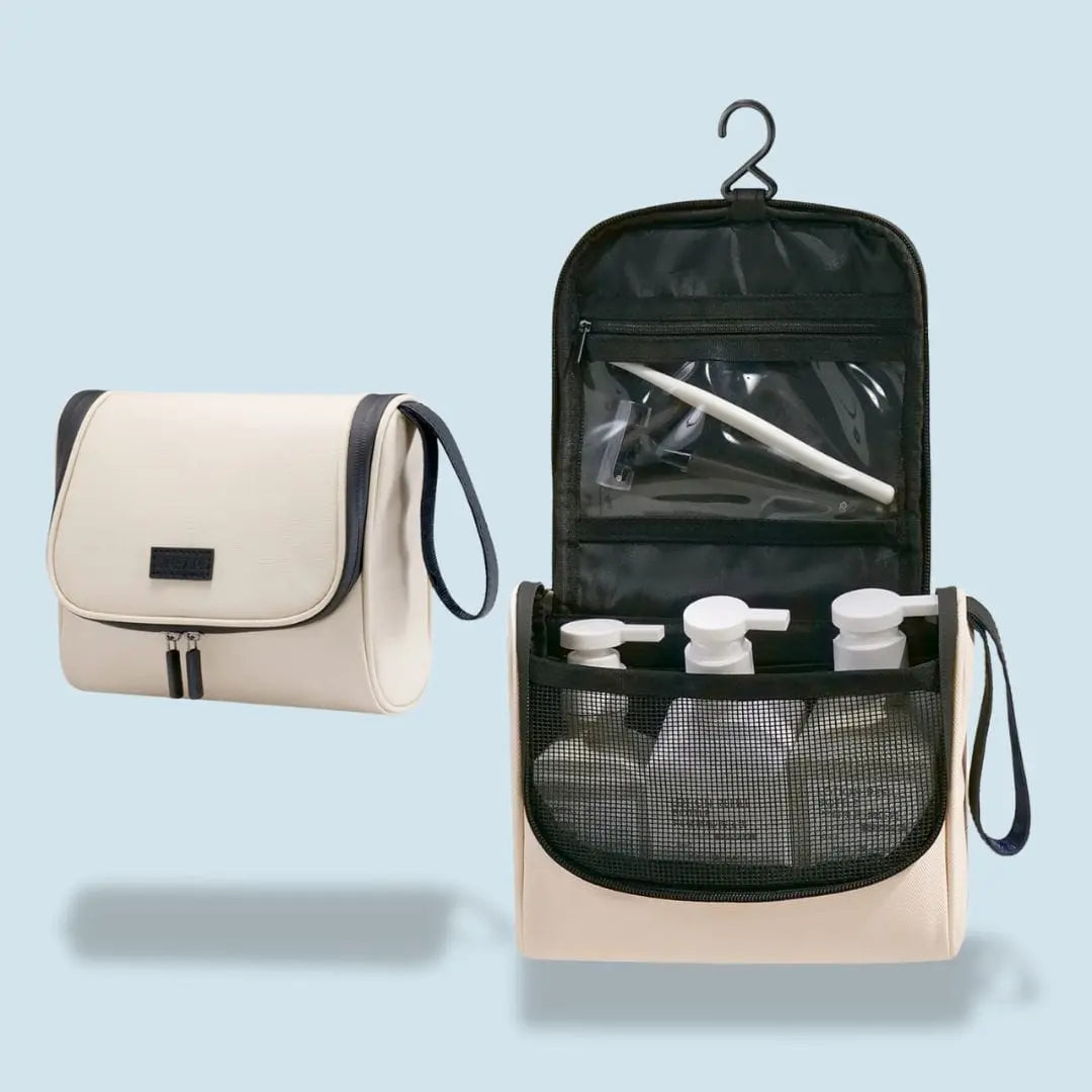 Trousse de Toilette Homme à Suspendre | Vanity Tailor Beige