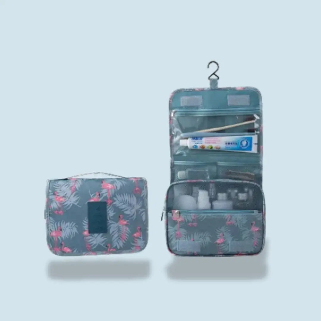 Trousse de Toilette Suspendue pour Femme | Vanity Tailor Flamant rose