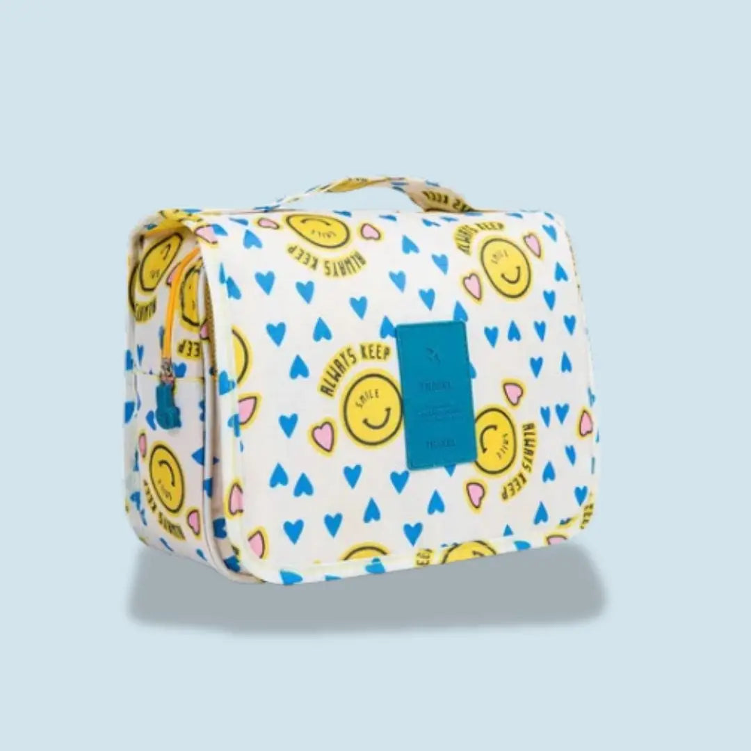 Trousse de Toilette Suspendue pour Femme | Vanity Tailor Smiley jaune