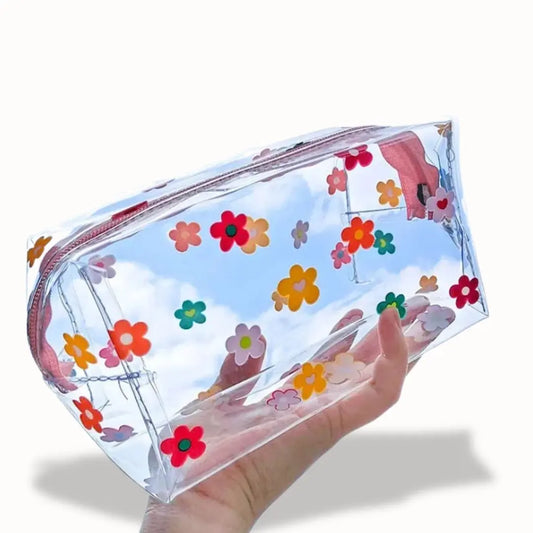 Trousse de toilette transparente pour femme